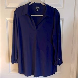 Jones NY Signature Women's Navy Blue Tunic Size XL